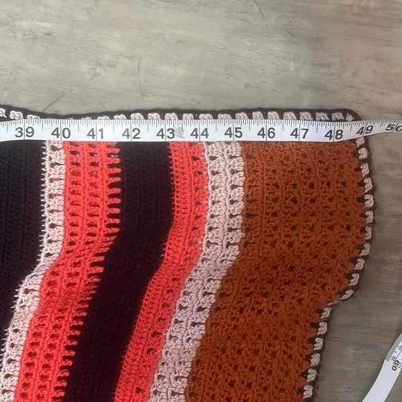 Cashel Women's Multi-Colored Striped Crochet Dress Size Small - Picture 14 of 14